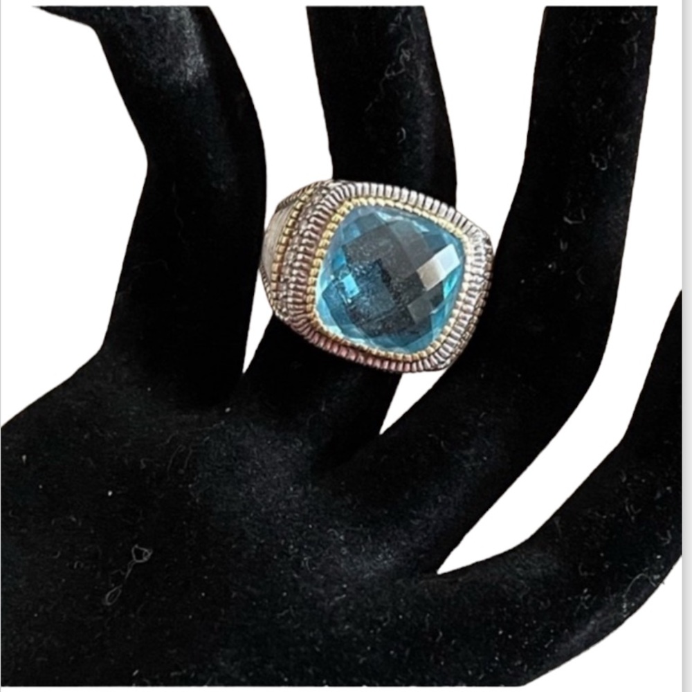 JUDITH RIPKA 18kt GOLD & STERLING SILVER RING